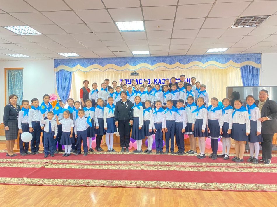 "Жас ұлан" ұйымына 5"А,Ә" сынып оқушылары қабылданды